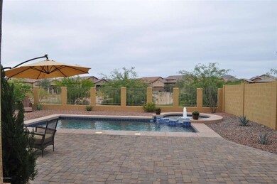 Paved patio