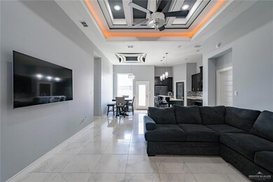 open concept. living room, dinning room, and kitchen