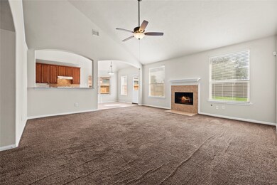 This chic living room space has a great feel with