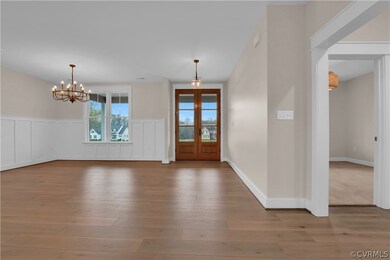 Foyer with Oversized Double Front Doors