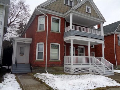 Separate entrance for the upstairs apartment.   Ve
