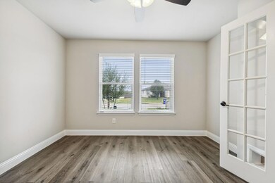 Office Features French Doors and Fresh Paint