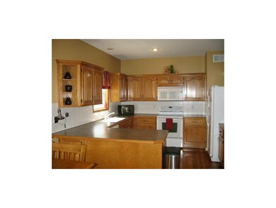Warm inviting kitchen with lots of countertop spac