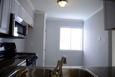 View of the kitchen through the pass through windo