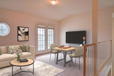 Loft/bonus room at top of stairs with balcony *pic virtually staged*