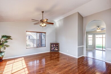 Family Room with Wood Floors
