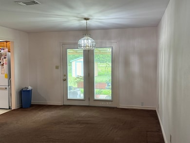 Rear patio doors from dining room.