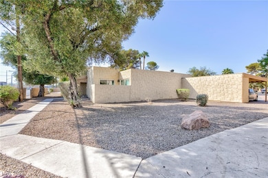 View of front of home featuring stucco siding