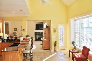 More natural light illuminates the kitchen and spacious eat in breakfast area.
