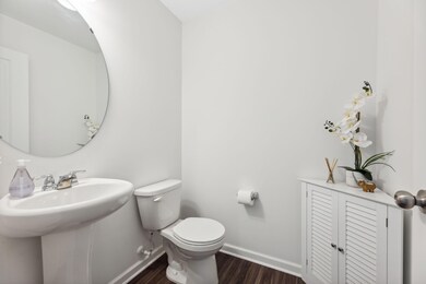 The Main Level Boasts this Cute Powder Room