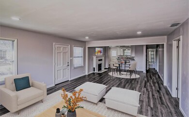 living and dining virtual staging