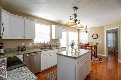 You get full stainless appliances and granite counters - so beautiful!