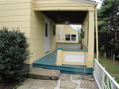 View of the covered porch...