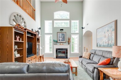 Family Room with gas fireplace