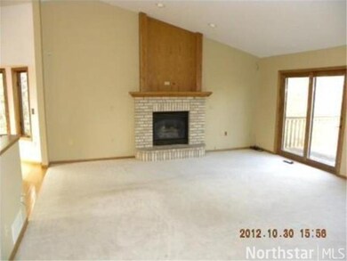 Spacious living room with vaulted ceilings!