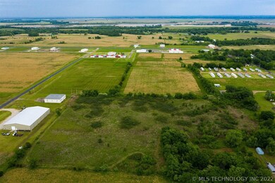 Drone view looking east to the Arkansas River
