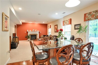 Open sight lines from kitchen through the living r
