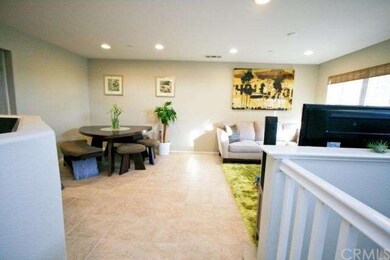 View of the dining room and living room. 