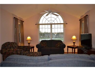 Living Room. Living room has cathedral ceiling and