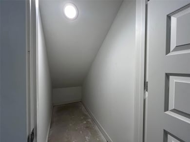 Stairway with vaulted ceiling