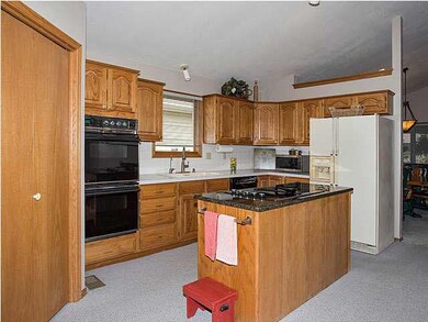Granite top Island with downdraft cooktop