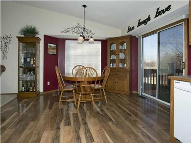 Beautiful Wood type Flooring in Dining area and Ki