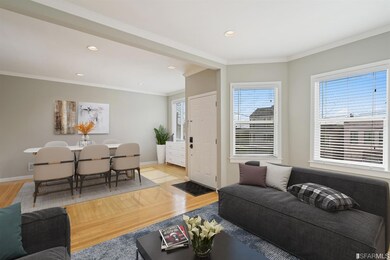 View of dining room & living room from the fir