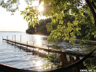 Waterfront. Both docks in the picture are included