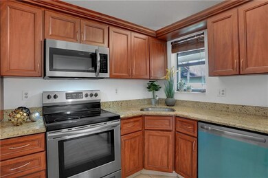 Updated kitchen is light and bright and ready for