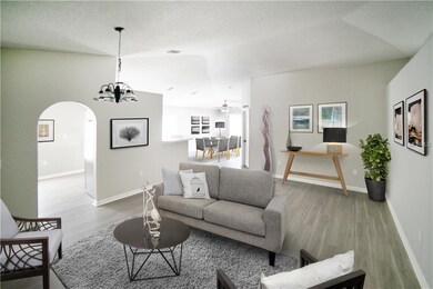 Virtual Photography of the Opened Living Room Area