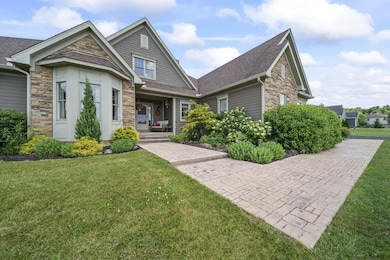 Stamped concrete sidewalk