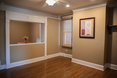 Pass through window from the living room to the di