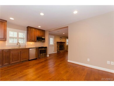 Owners moved wall to make kitchen larger, now ampl