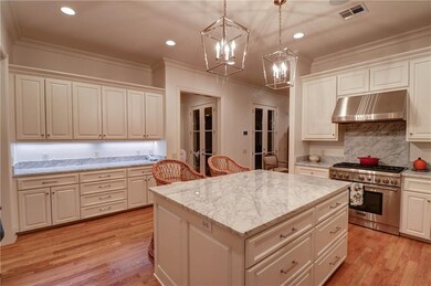 Italian marble countertops throughout this home in