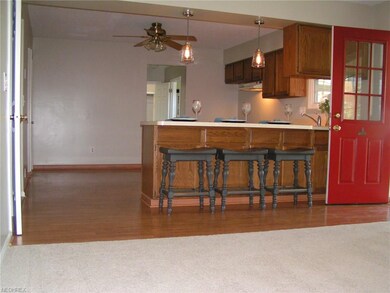 View of the kitchen from the family room