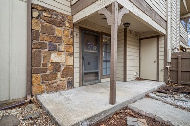 Nice covered front porch with plenty of room for s