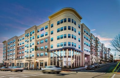 View of outdoor building at dusk