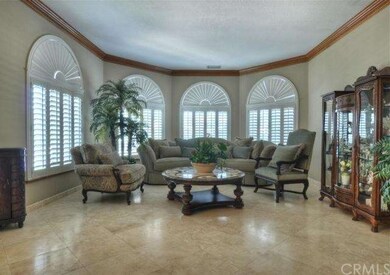 Large living room with custom shutters