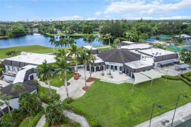 Aerial view of a nearby body of water