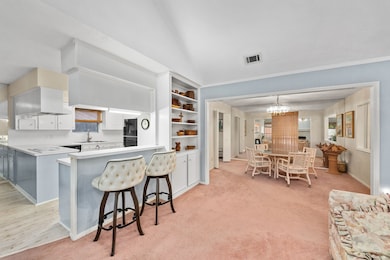 Cozy breakfast bar perfect for casual dining and entertaining.