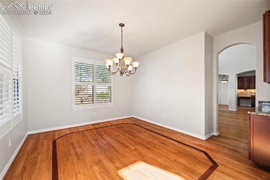 Dining area with Cherry Wood