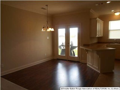 Dining area with view of patio
