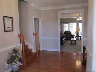 View of the family room from the foyer