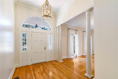 High ceilings, crown molding, walls painted in Ben