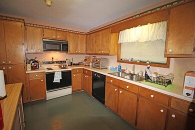 Has an island work space...