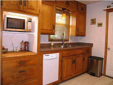 The southwest exterior wall in the kitchen...prett