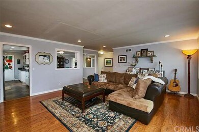 Living room as viewed from the fireplace towards t