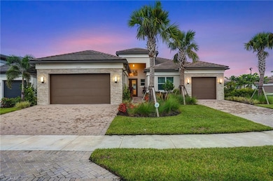 Impressive stone front elevation, warm and inviting.