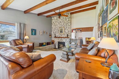 Fire pit seating with double carpeting in the seating area.