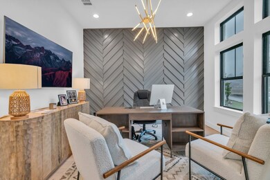 All photos are the model home. The study features